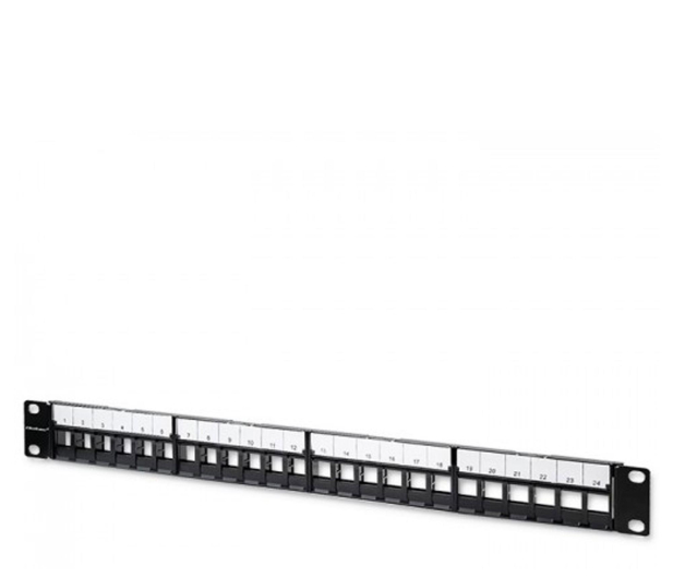 QOLTEC Patch panel do szaf RACK 19" | 24 porty | 1U | UTP | Czarny 54516 - 1329984 - zdjęcie 3
